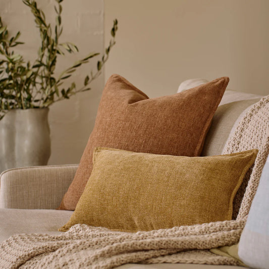 Blake Cushion Cover-Rust