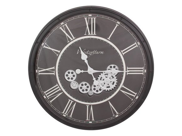 Black Clock With Moving Hands