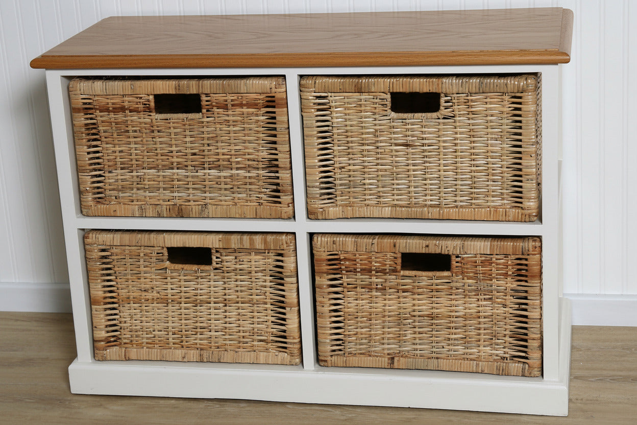 Coastal 4 Drawer Storage