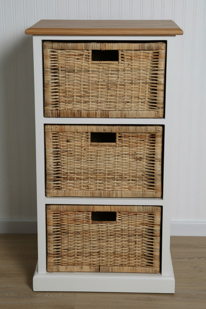Coastal 3 Drawer Storage