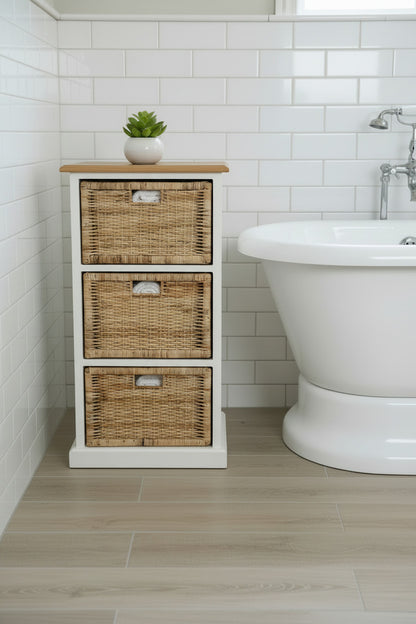 Coastal 3 Drawer Storage