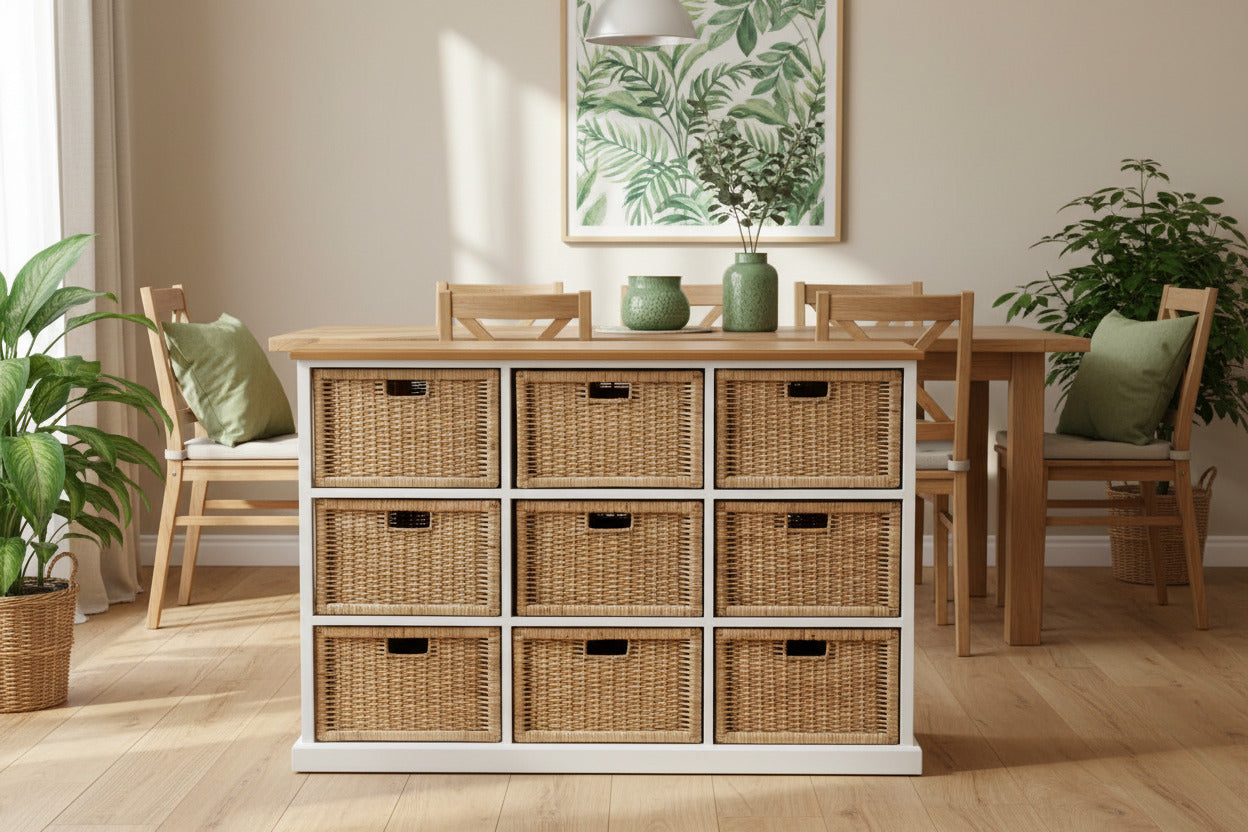 Coastal 9 Drawer Storage