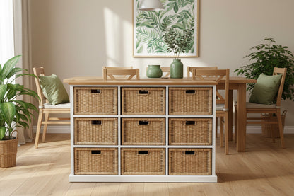 Coastal 9 Drawer Storage