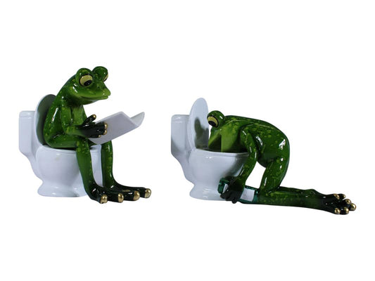 Frog on Toilet