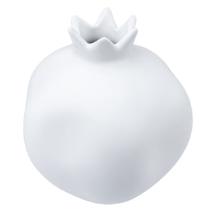 Pomegrante Vase-White
