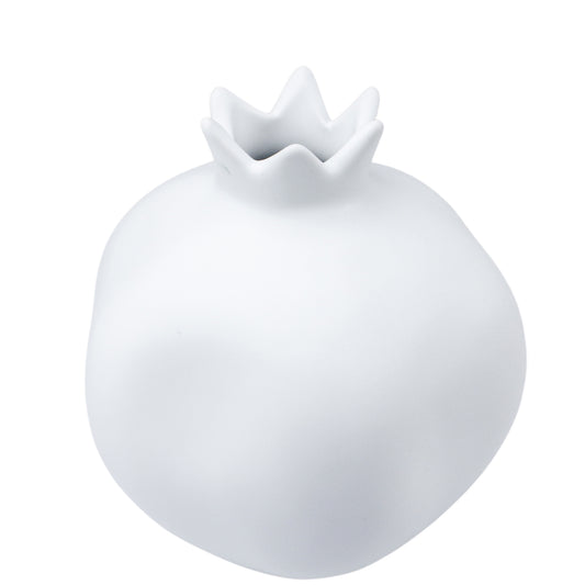 Pomengranate Vase - White