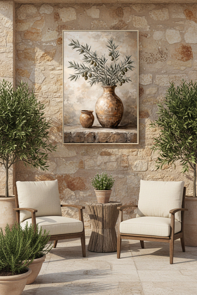 Olive Pot Painting