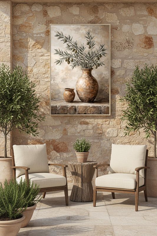 Olive Pot Painting