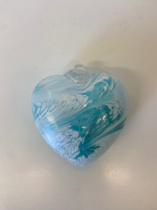 Hanging Glass Heart-010