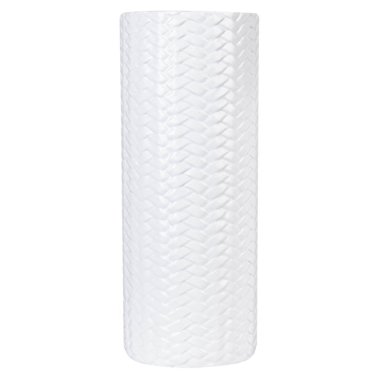 Vase Geometric Large- White