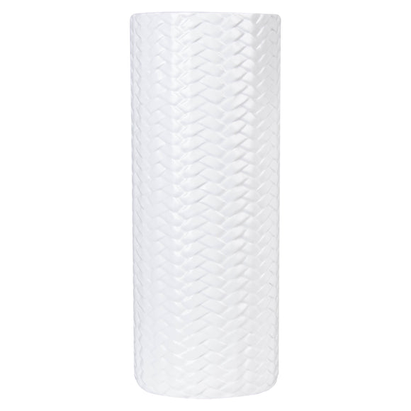 Vase Geometric Large- White