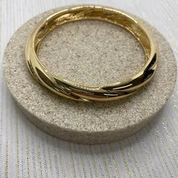 Groove Bangle-Gold