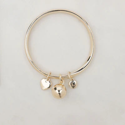 Ball Bangle- Light Gold