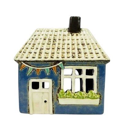 Tealight With Flags House-Blue