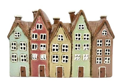 Five Tealight Houses