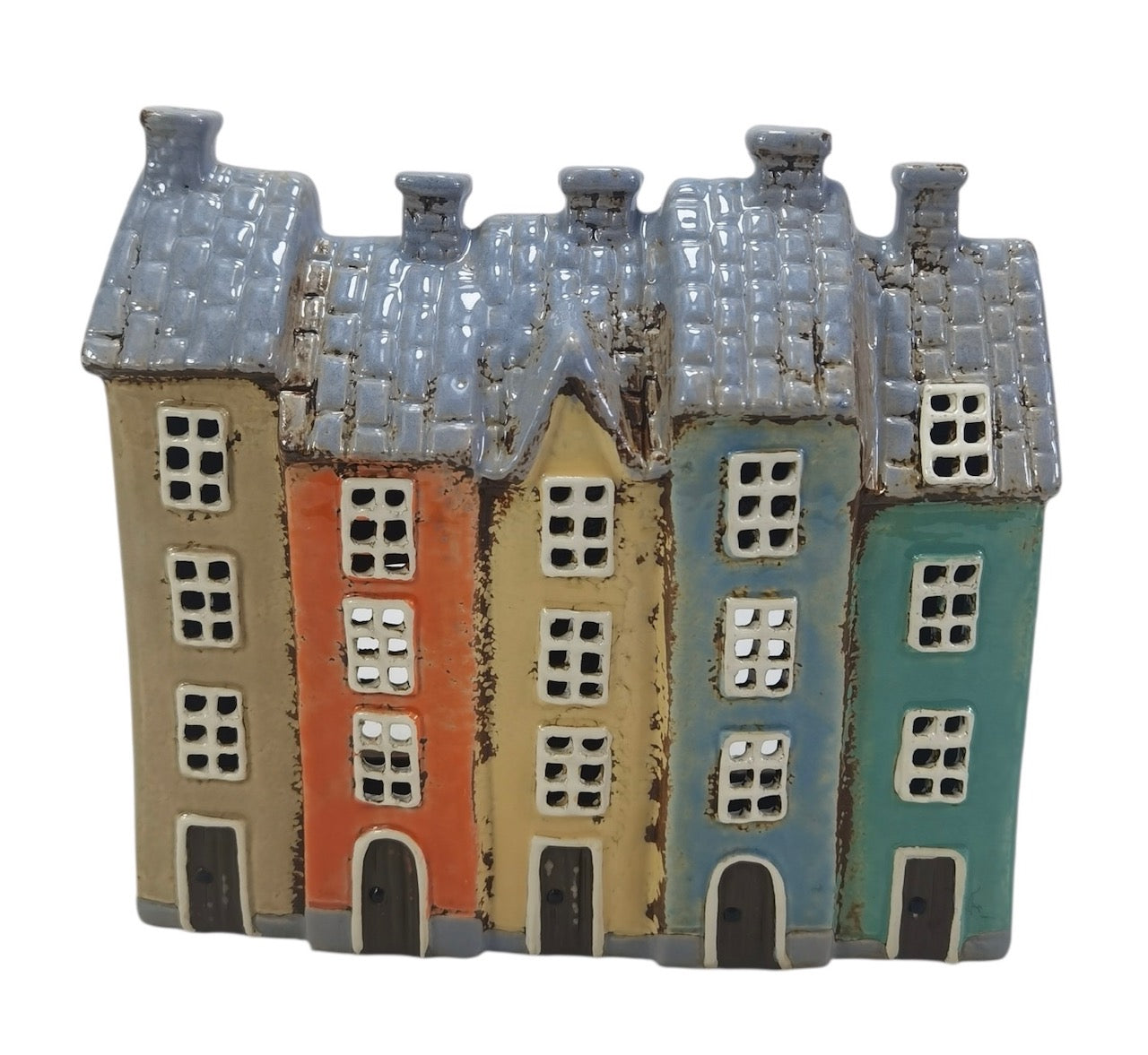 Colourful Houses In A Row Tealight