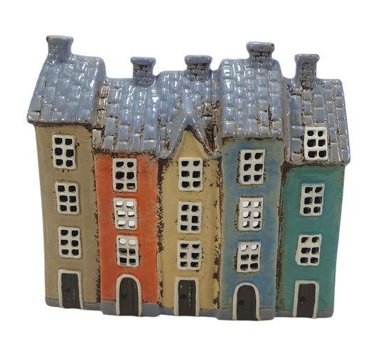 Colourful Houses In A Row Tealight