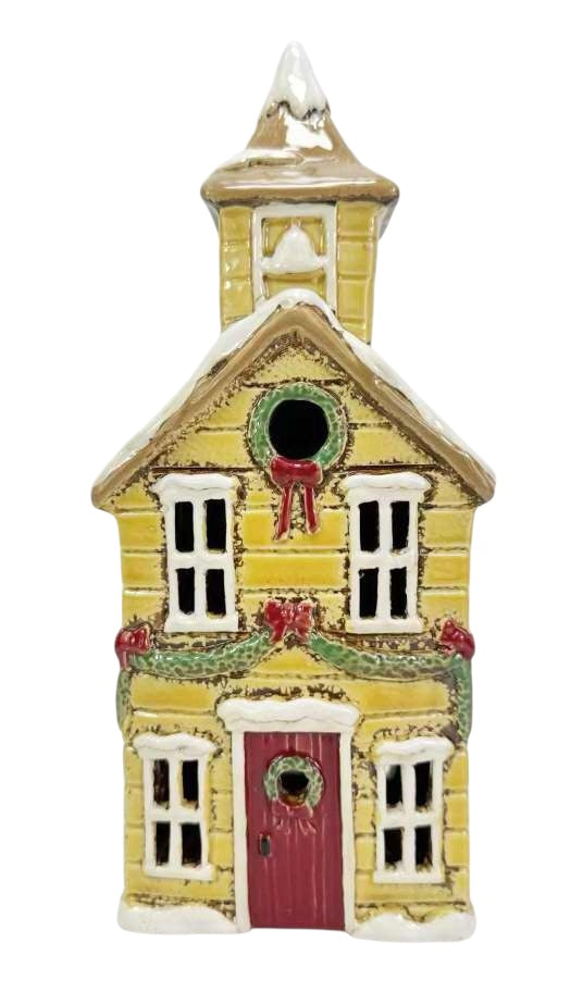Xmas Tealight House-Yellow