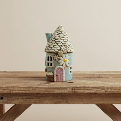 Blue Daisy Tealight Holder