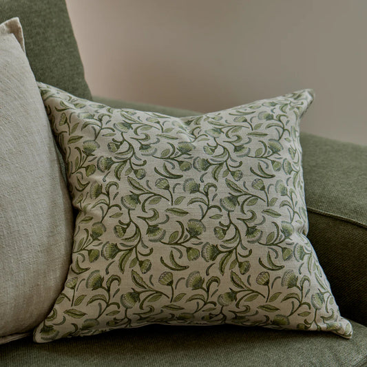 Lalita Cushion Cover -Green