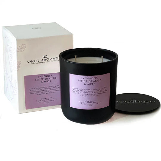 Angel Aromatics Lavender, Bitter Orange and Musk Candle