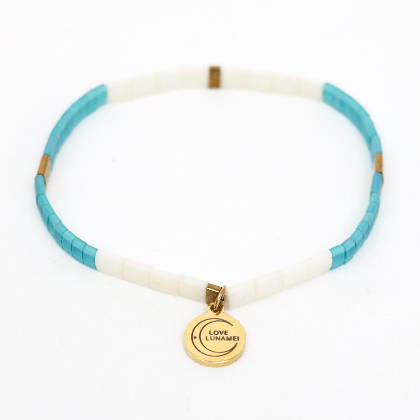 Love Bracelet-Teal and White