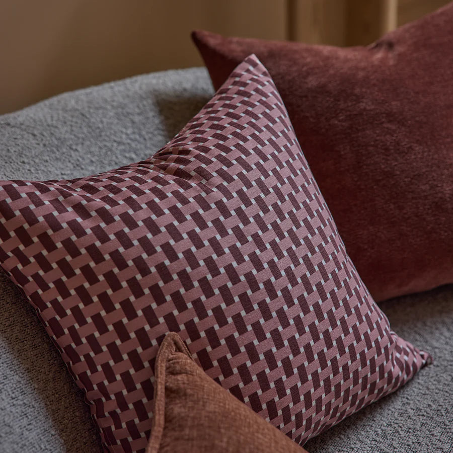 Gracie Cushion Cover-Rosewood