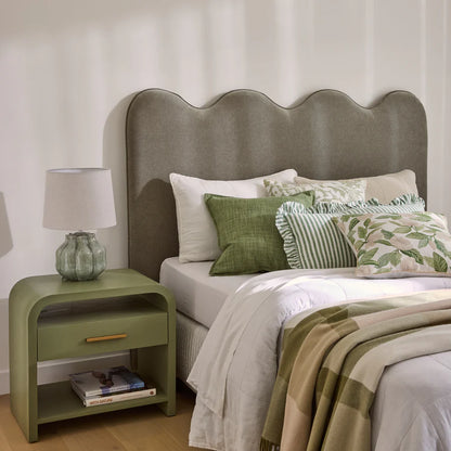 Magnolia Tree Cushion Cover-Green