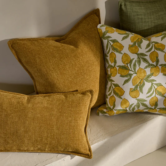 Theo Cushion Cover-Ochre