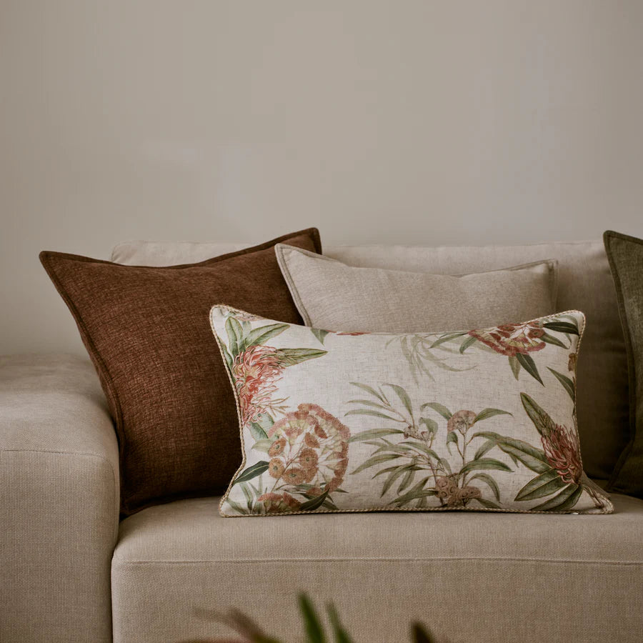 Sylvan Oblong Cushion Cover-Rust