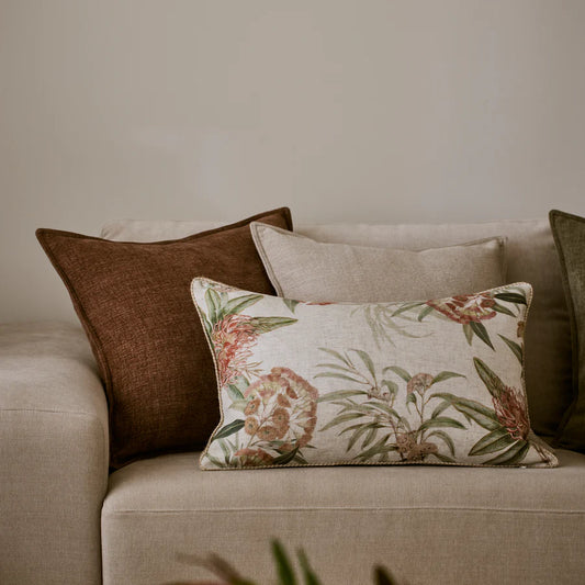 Sylvan Oblong Cushion Cover-Rust