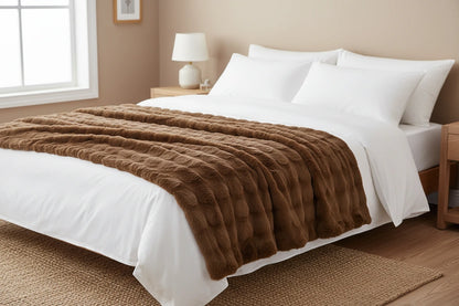Mallow Throw Rug- Coffee