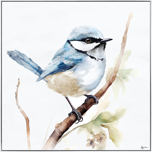 Framed Painting - Feathery Flirtation Wren