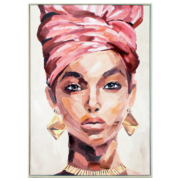 Framed Painting- Headwrap Queen