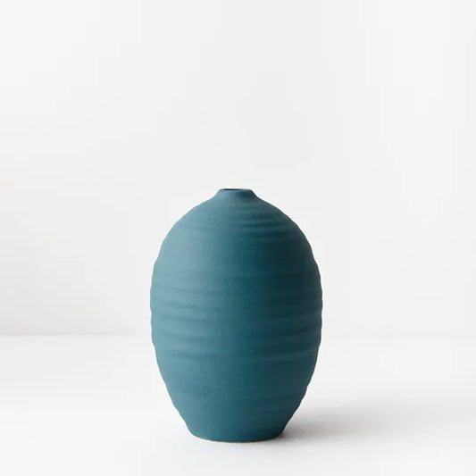 Nysa Vase- Peacock