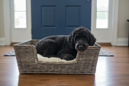 Rattan Kubu Pet Bed- Rectangle