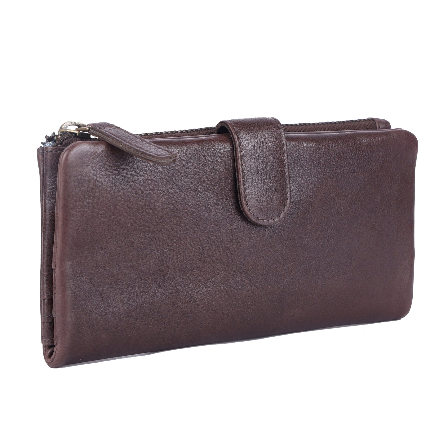 Rugged Hide Veronica Wallet-Brown