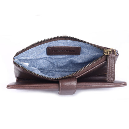 Rugged Hide Veronica Wallet-Brown
