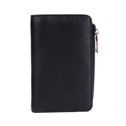 Rugged Hide Mia Wallet-Black