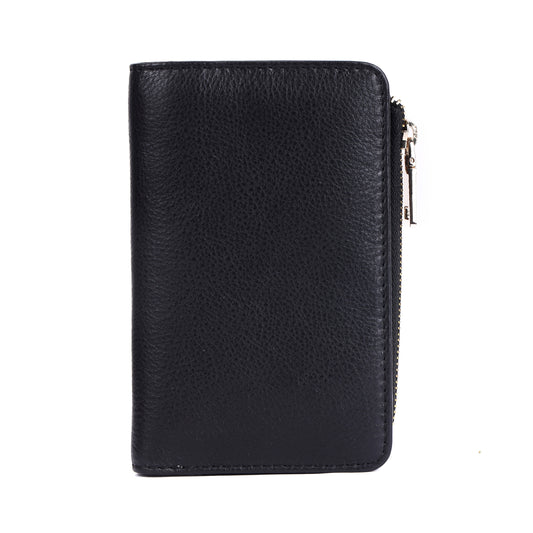 Rugged Hide Mia Wallet-Black