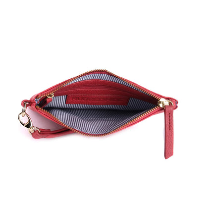 Rugged Hide Carlota Clutch -Blush