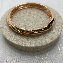 Groove Bangle- Rose Gold