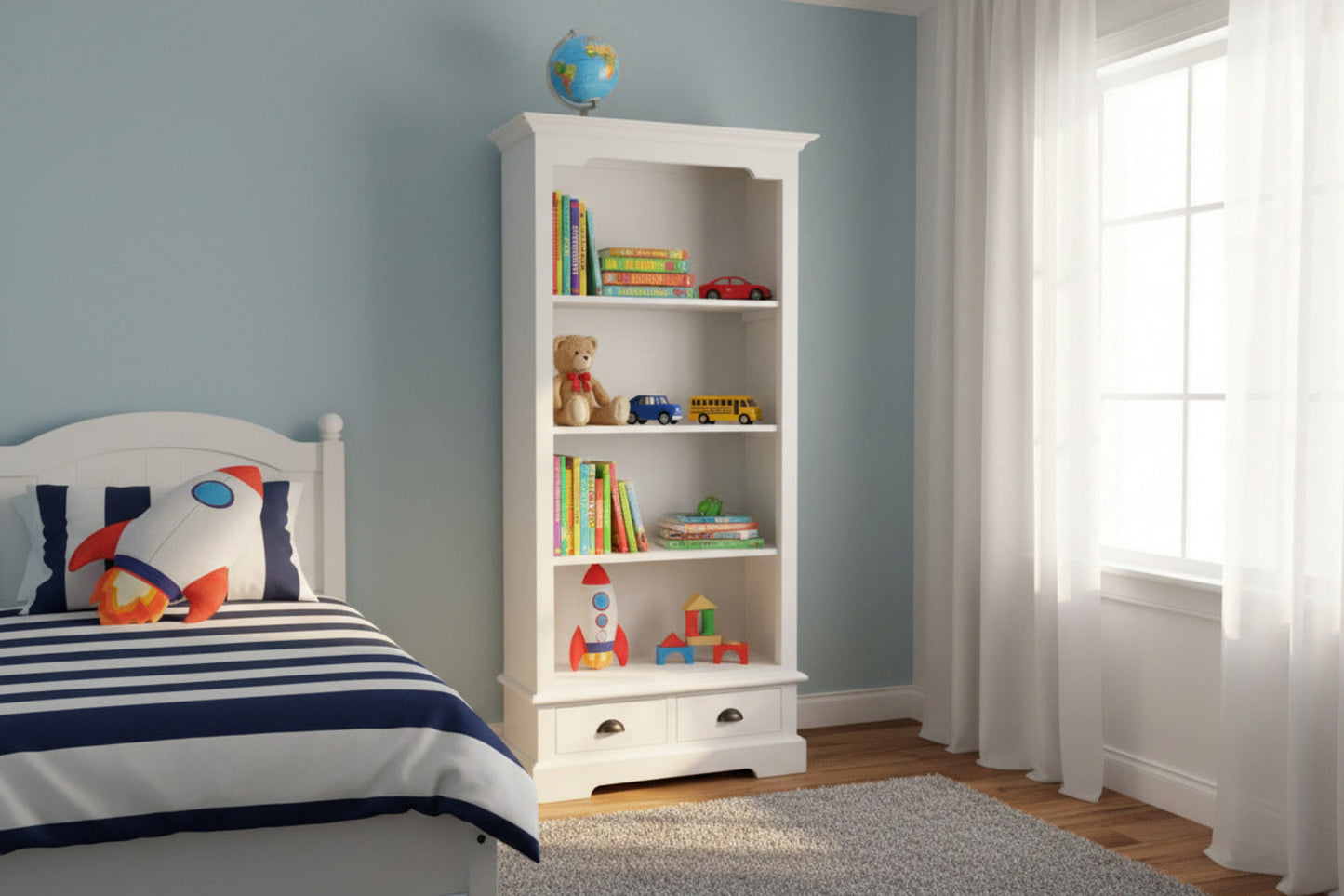 Hampton's Double Bookcase