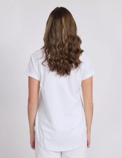 Stella and Gemma Soho Cuff Tee-White Rotation