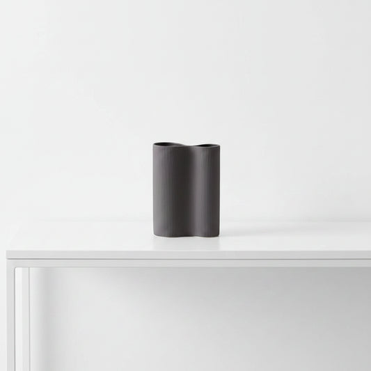 Infinity Vase-Charcoal