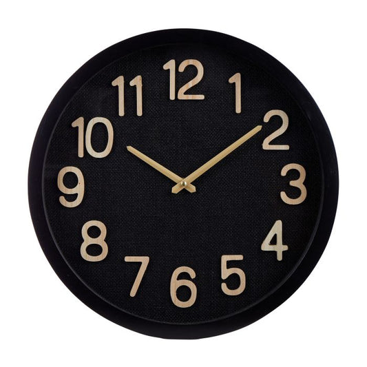 Cunene Wall Clock - Black