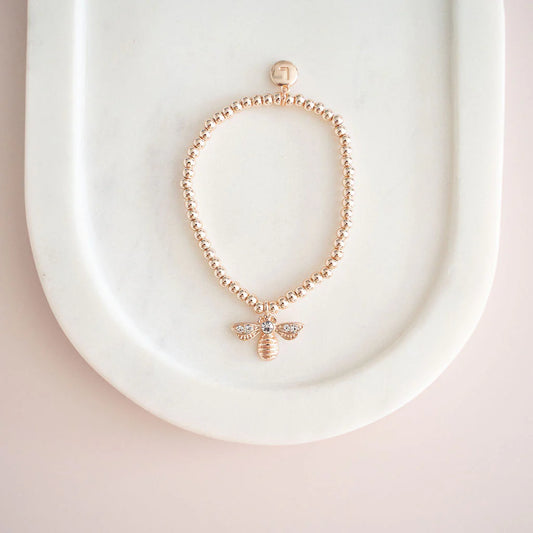 Bee Bracelet- Rose Gold