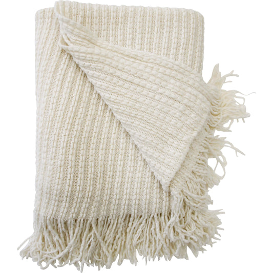 Stitches Throw Rug-Ivory