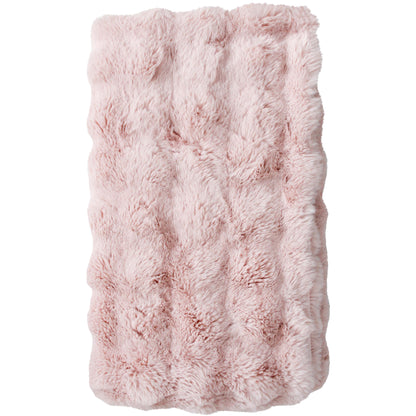 Throw Rug Faux Fur-PINK