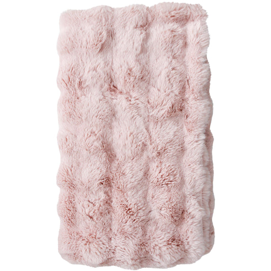 Throw Rug Faux Fur-PINK